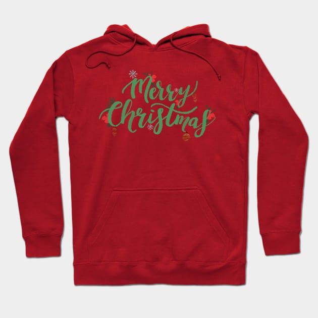 Merry Christmas Hoodie by hereidrawagain